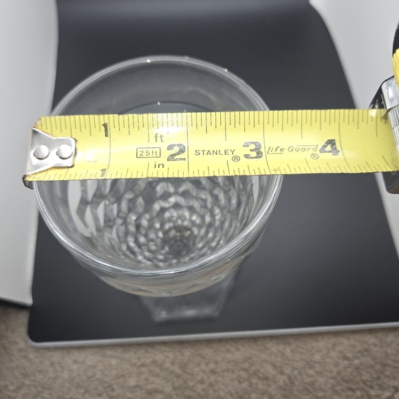 8 Fostoria American Water Tea Glasses Goblets Hexagon Footed Pedestal Crystal - Picture 9 of 9